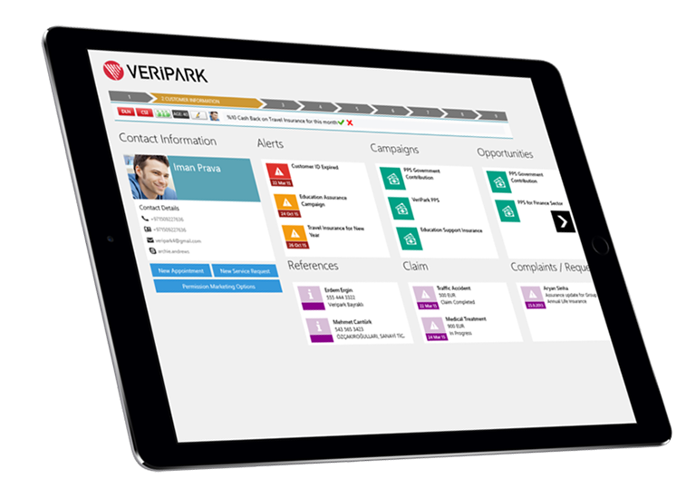 DSA tablet application for insurance