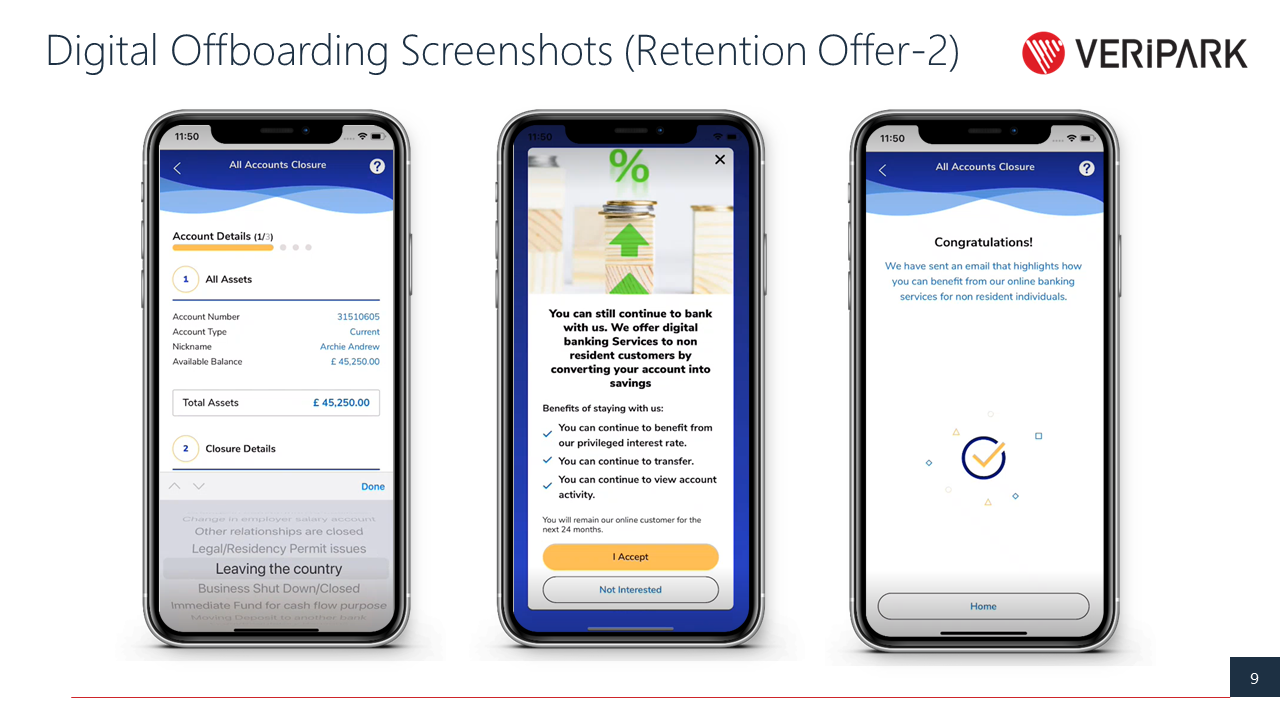 Digital Offboarding with retention offers - scenario 2