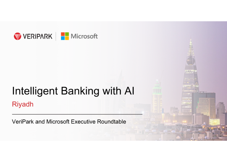 Intelligent Banking with AI Riyadh